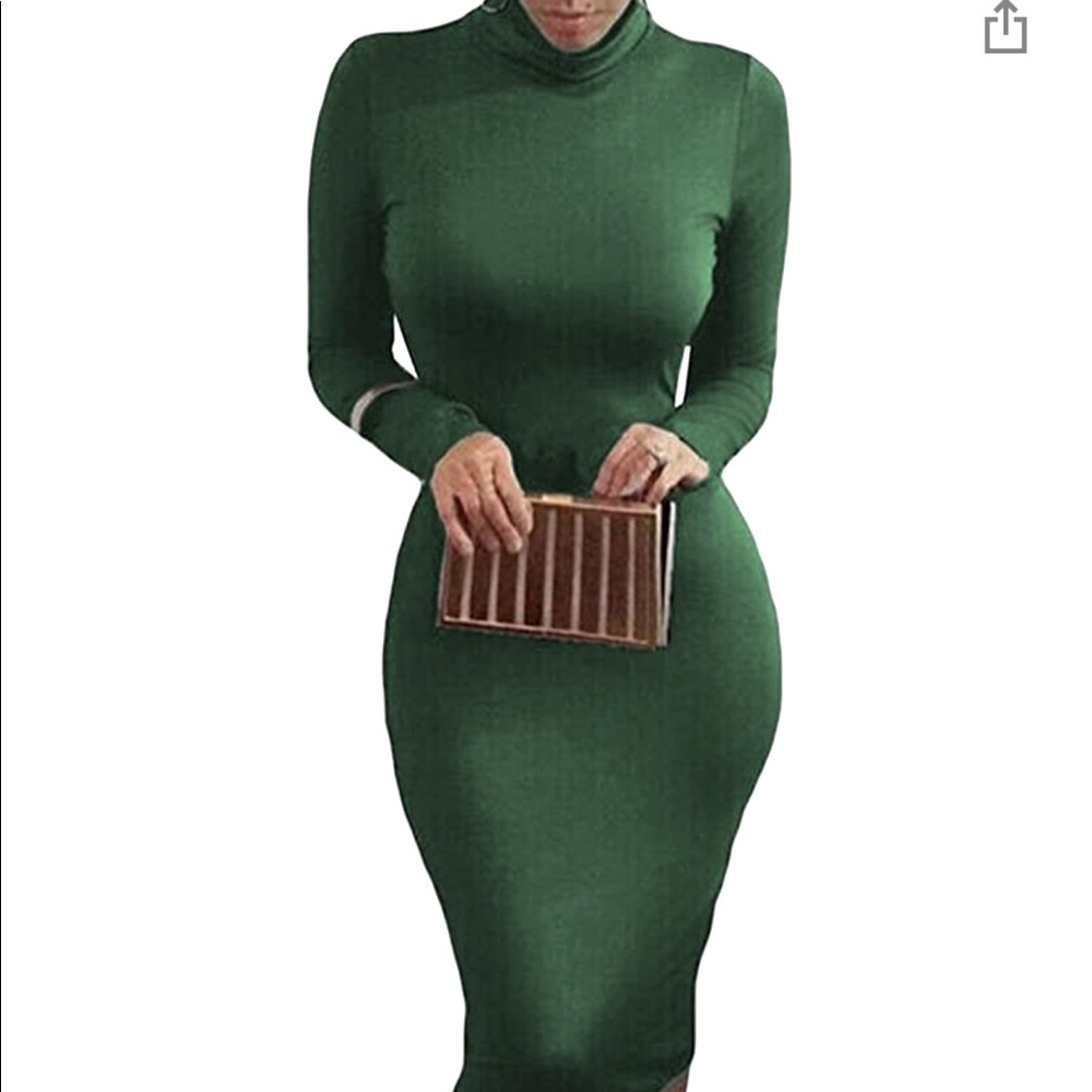 🔥Fashion nova Hunter green “freakum dress” 🔥